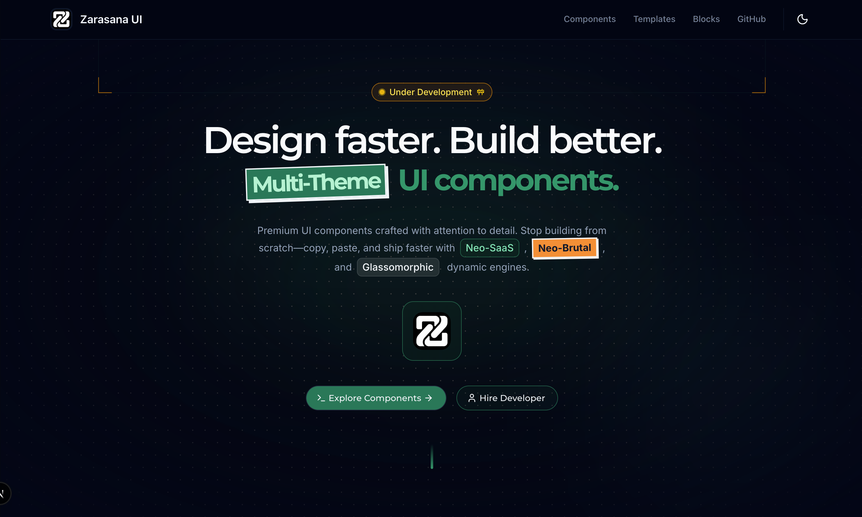 React UI Components Library | Zarasana UI | Zarasana UI
